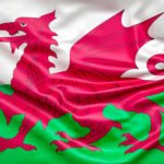 The flag of Wales